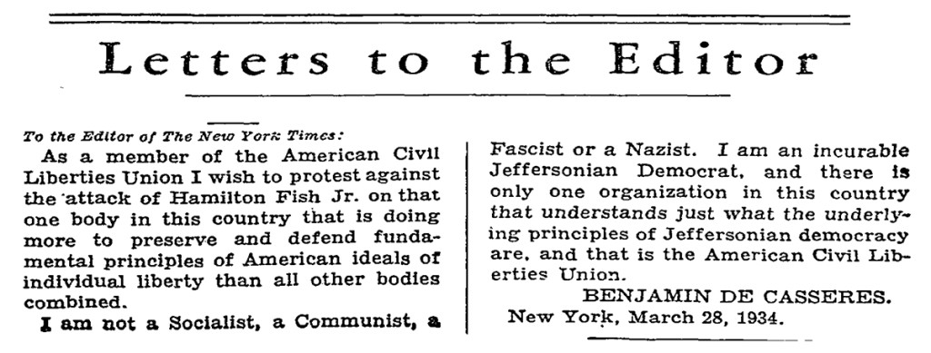 ACLU-LetterToTheNYT-1934-03-30